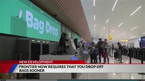 New Frontier Airlines policy requires you to drop off bags sooner